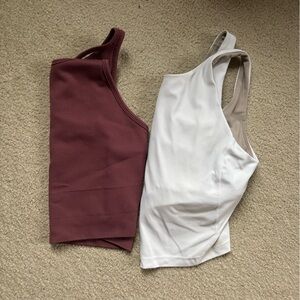 Bundle Lululemon and Athleta crop tanks